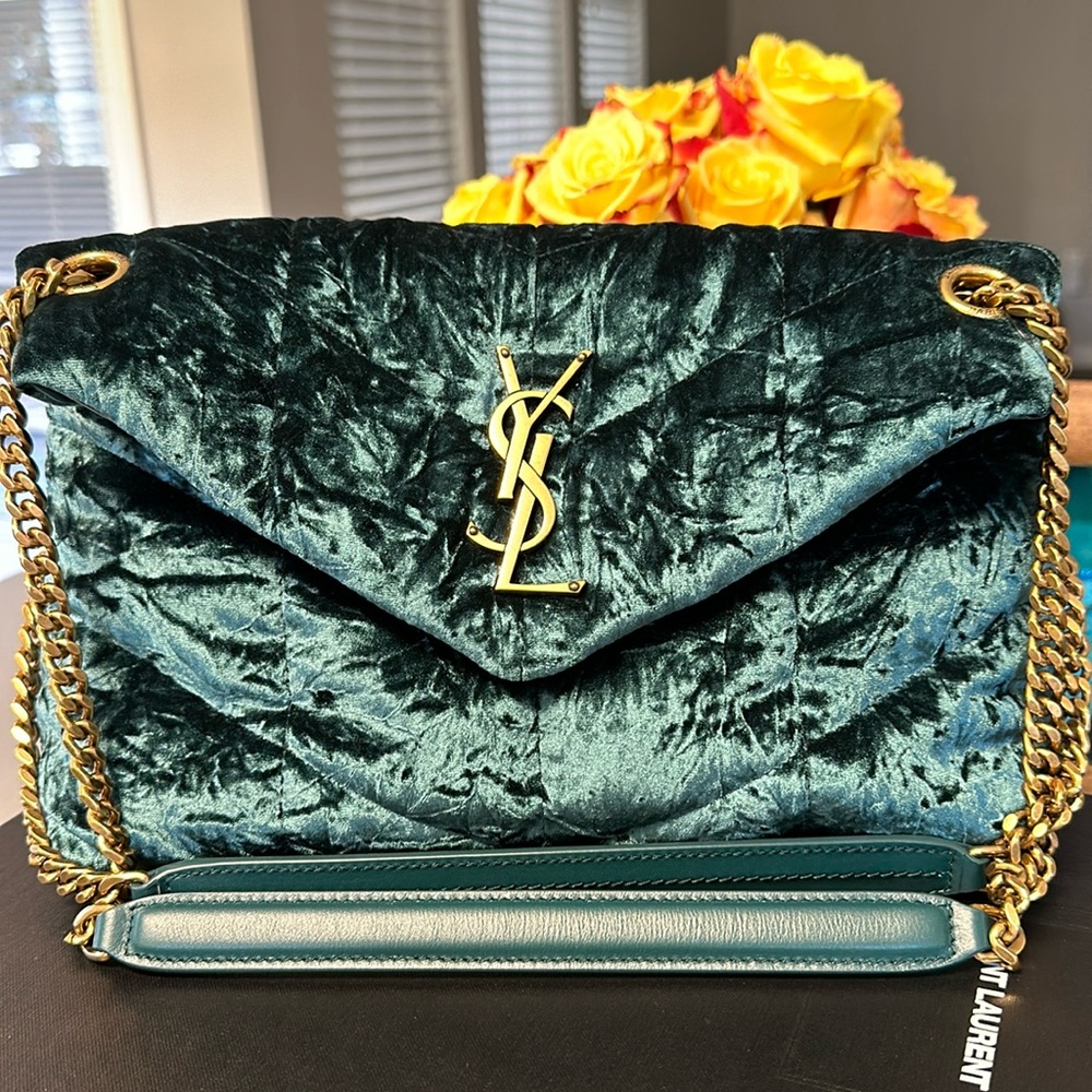 YSL puffer chain bag